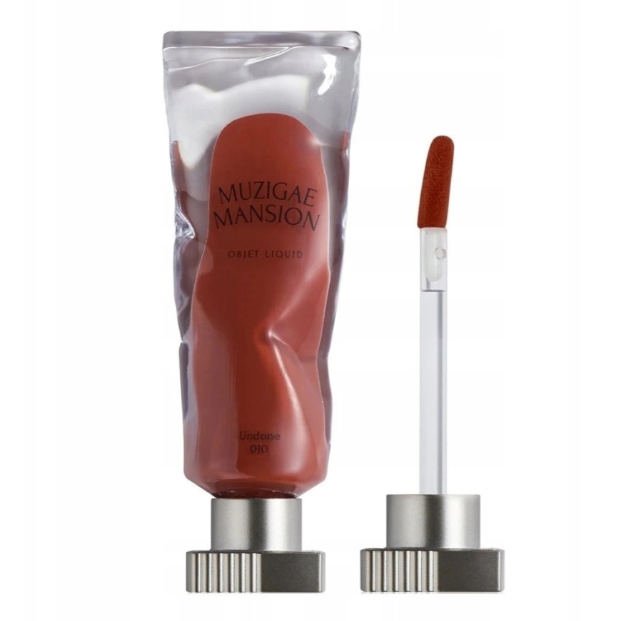 Rimmel Muzigae Mansion „Objet“ skysti ilgai išliekantys matiniai lūpų dažai „010 Undone“, 6 ml – 2