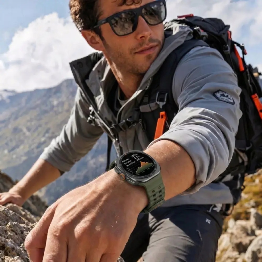 Tech-Protect IconBand Pro viedpulksteņa siksniņa priekš Galaxy Watch Ultra 1/2 (47 mm) | zaļa/melna – 3