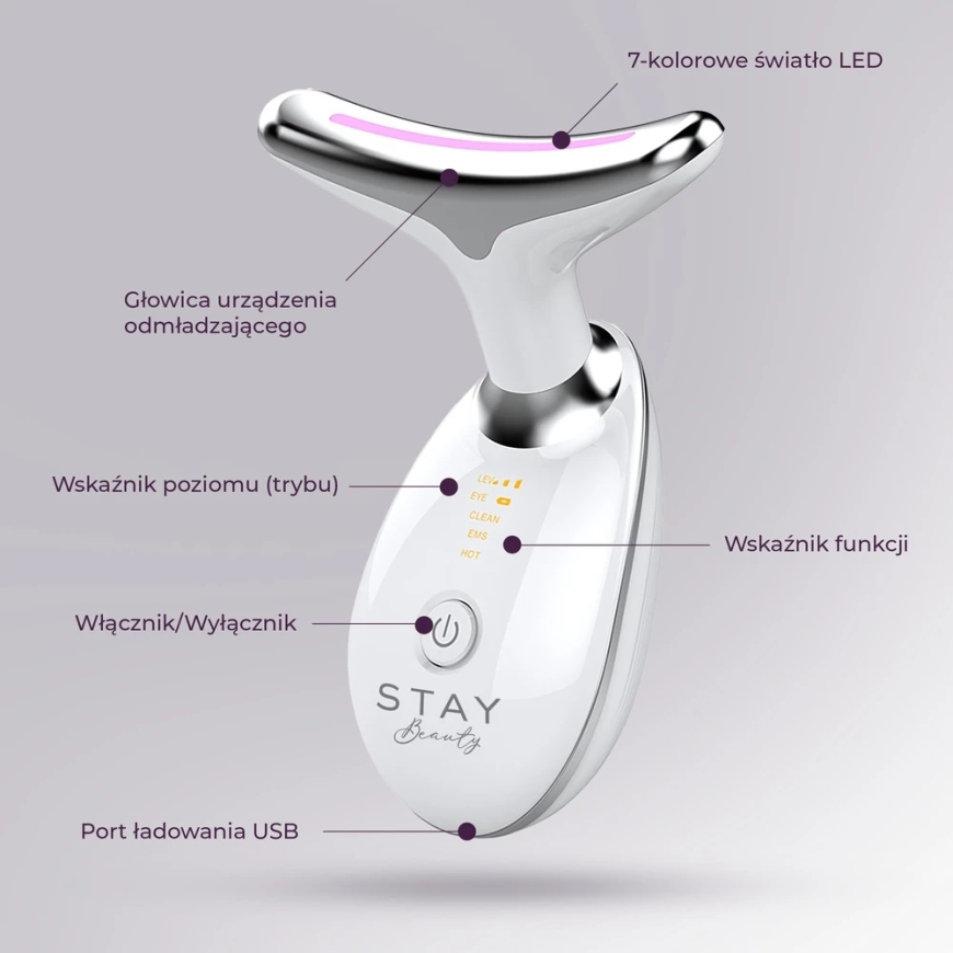 Extralink Stay Beauty S8 | Elektriskais kakla masieris | – 4