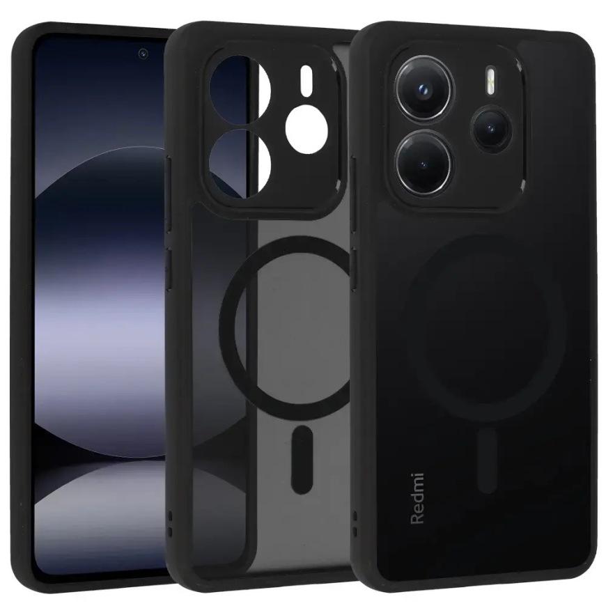 Täysin matta suojakuori Xiaomi Redmi Note 14 5G musta