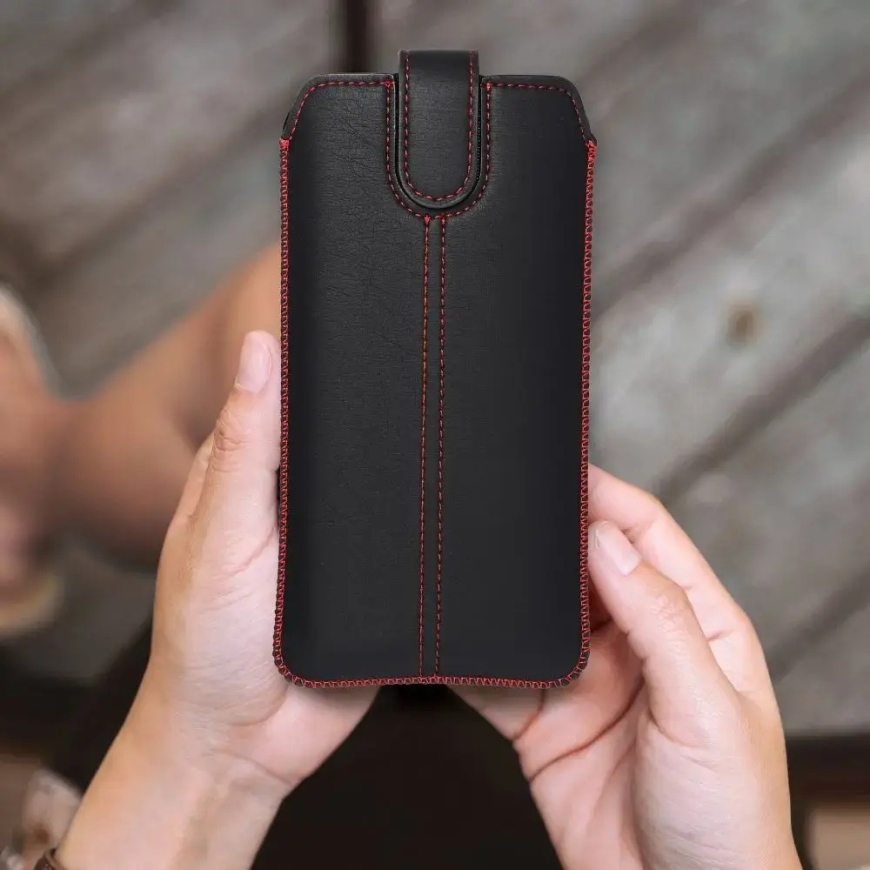 Tasku Universaalne Kott Ultra Slim M4 - iPhone 12 / 12 PRO / Samsung Xcover 5/ S21 5G/ Note/Note 2/Note 3 must – 4