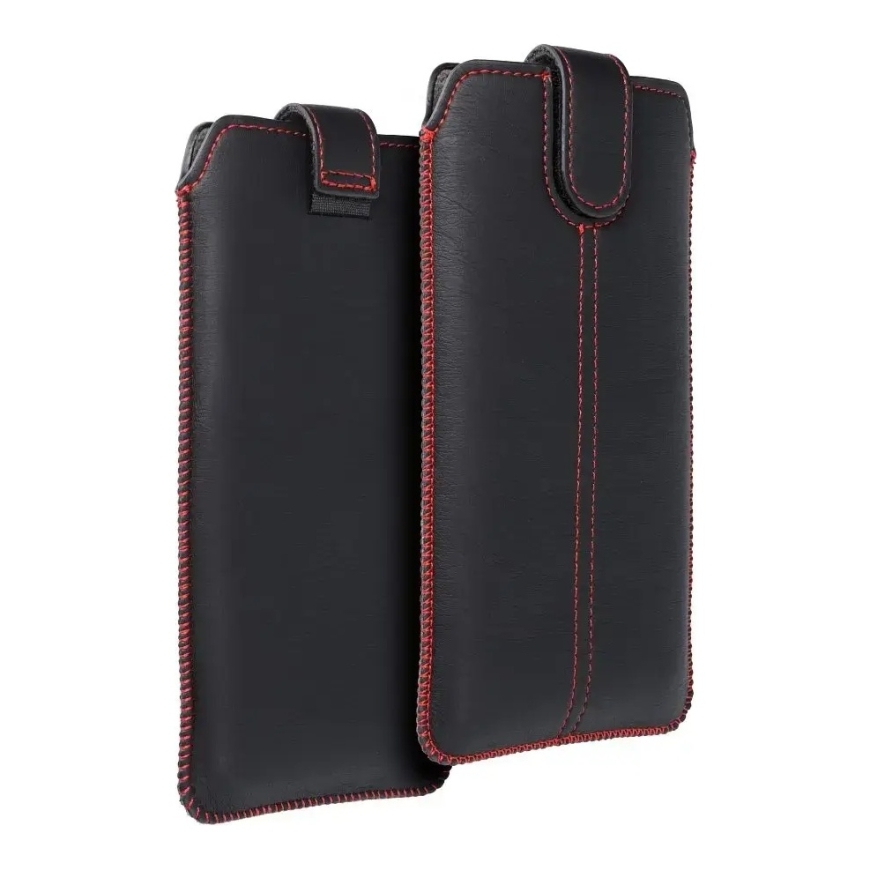 Kišeninis Universalus Dėklas Ultra Slim M4 - iPhone 12 / 12 PRO / Samsung Xcover 5/ S21 5G/ Note/Note 2/Note 3 juodas – 5