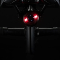 Rockbros Q1 aizmugures velosipēda gaisma 7 krāsu LED + USB-C - USB-A kabelis - melns Rockbros Q1 aizmugures velosipēda gaisma 7 krāsu LED + USB-C - USB-A kabelis - melns