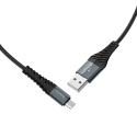 HOCO X38 andmeedastus- ja laadimiskaabel | USB-A kuni Micro USB | 12W | 1m | must HOCO X38 andmeedastus- ja laadimiskaabel | USB-A kuni Micro USB | 12W | 1m | must