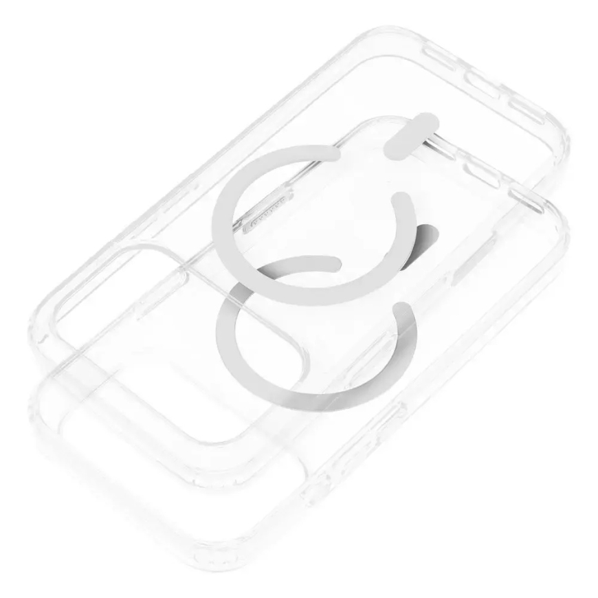 Forcell F-Protect Clear Hybrid Premium telefono dėklas su MagSafe palaikymu Samsung Galaxy S26 (S942) skaidrus – 3
