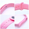 Silicone älykellon hihna Xiaomi Mi Band 5/6/7:lle | Silikoni | vaaleanpunainen