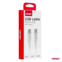 AMiO AMIO-03921 datu pārraides un uzlādes vads | USB-C uz USB-C | 60W | 2m AMiO AMIO-03921 datu pārraides un uzlādes vads | USB-C uz USB-C | 60W | 2m