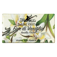 Florinda, Vanilijas zieds, Vegānisks, Mitrinošs, Smaržojošs ziepju gabals, Ķermenim, 100 g