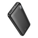 Hoco J128 Power Bank | 10 000 mAh | 10 W | USB-A, USB-C, Micro USB | musta Hoco J128 Power Bank | 10 000 mAh | 10 W | USB-A, USB-C, Micro USB | musta