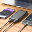 Hoco J128 Power Bank | 10 000 mAh | 10 W | USB-A, USB-C, Micro USB | musta Hoco J128 Power Bank | 10 000 mAh | 10 W | USB-A, USB-C, Micro USB | musta