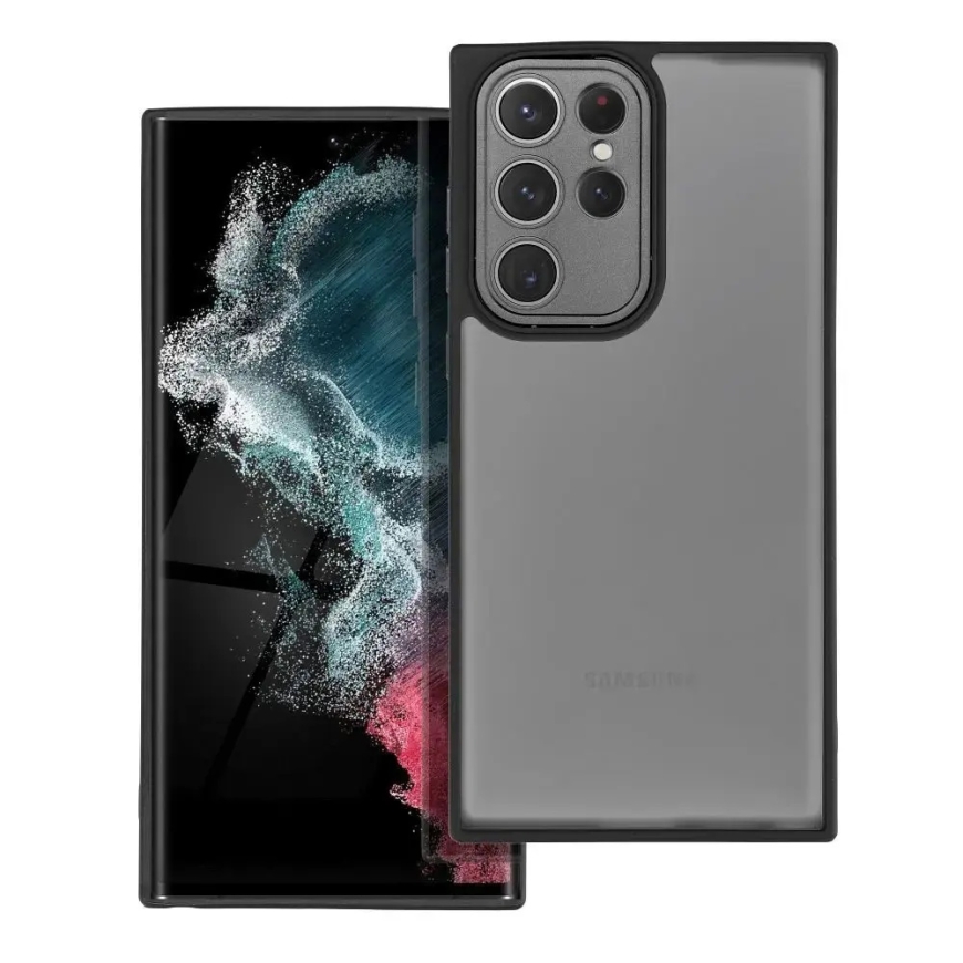 VARIETE-puhelinsuojus Samsung Galaxy S22 Ultra:lle (S908) musta