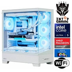 INTOP AQUA Ultra 5 245KF 64GB DDR5 1TB SSD M.2 NVME+2TB RX9060XT 16GB WiFi no-OS