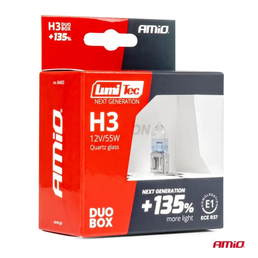Галогенные лампы H3 12V 55W LumiTec NEXT GENERATION +135% DUO AMIO-04403 – 5