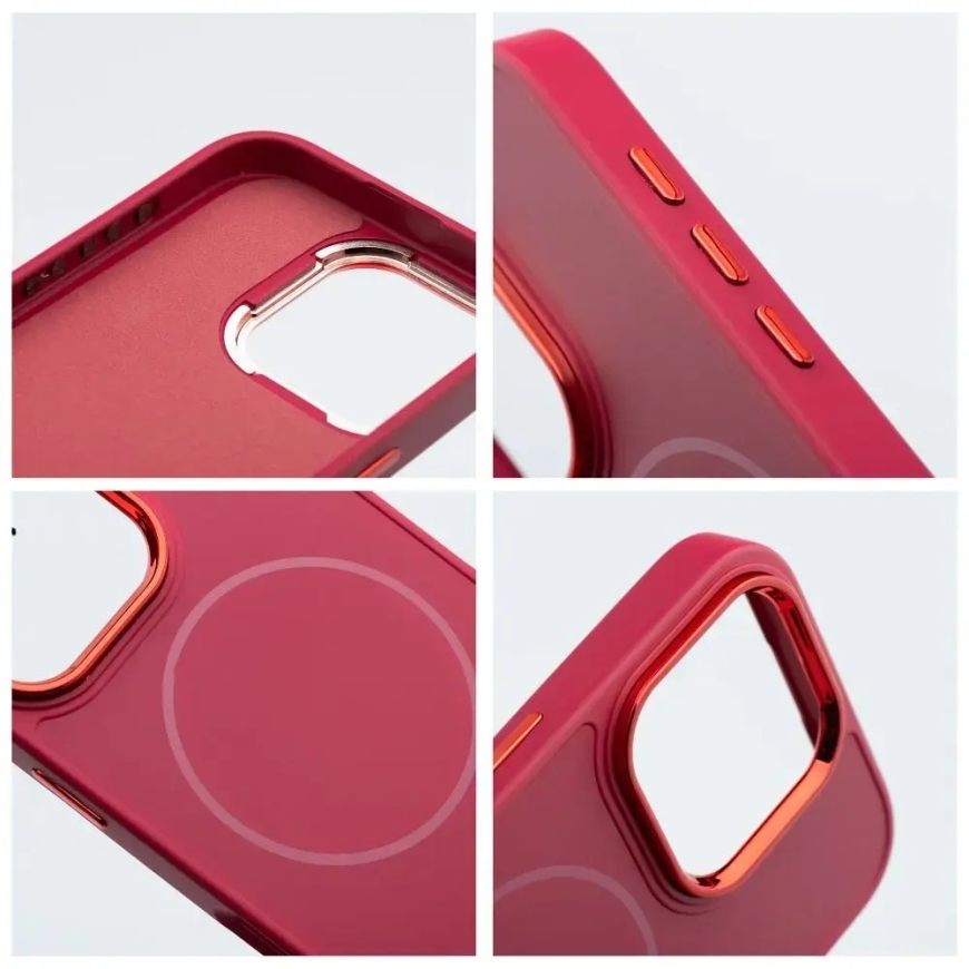 Dėklas iPhone 18 Pro / 17 Pro Frame Mag Cover, suderinamas su MagSafe tamsiai vyšnių spalvos – 4