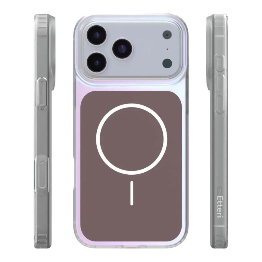 Etteri Hidden Pearl Epoxy Mag -puhelinsuoja iPhone 17 Pro Max:lle ruskea – 3
