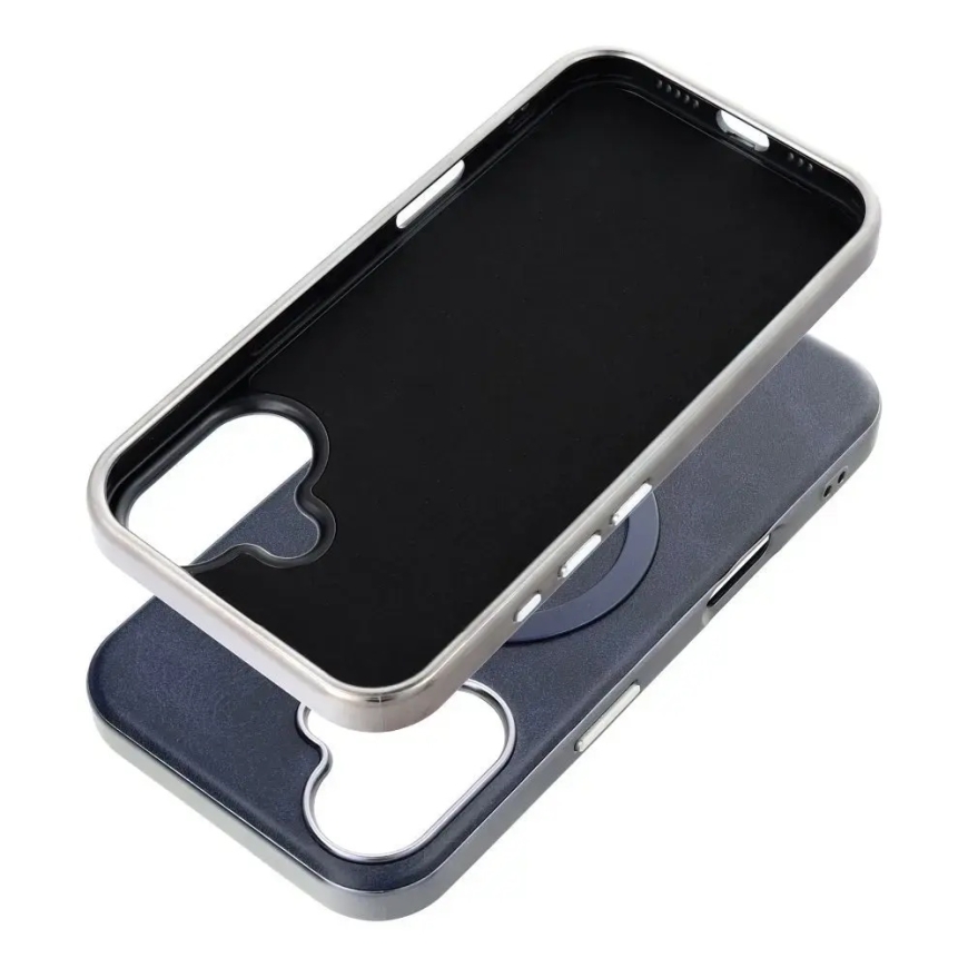 GENTLEMAN MAG COVER maciņš ar MagSafe atbalstu telefonam iPhone 13 tumši zils – 2