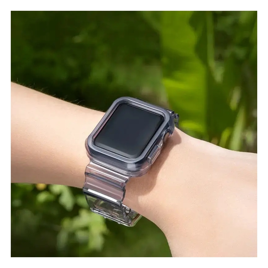 Silikoonist nutikella rihm Apple Watch (44 mm) jaoks | silikoonist | must – 3