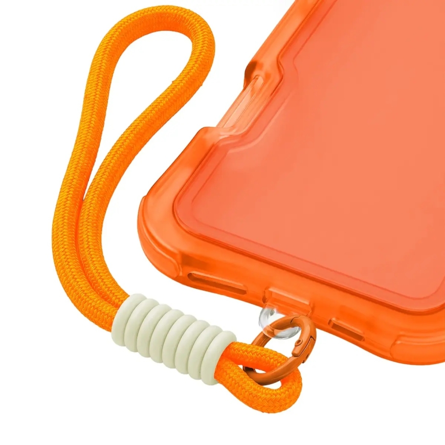 Safepop maciņš ar siksniņu telefonam iPhone 13 oranžs – 3