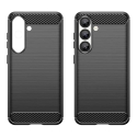 Carbon Case Flexible Silicone for Xiaomi Note 14 Pro 5G - Black
