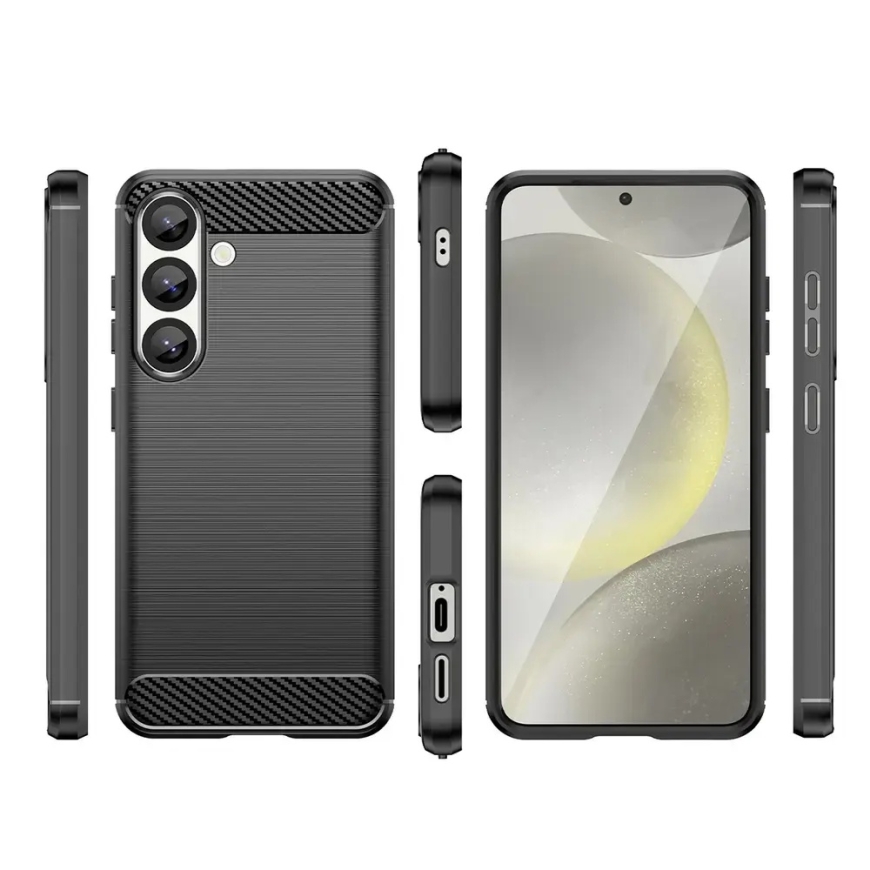 Elastīgs silikona apvalks Carbon Xiaomi Note 14 Pro 5G - melns – 3