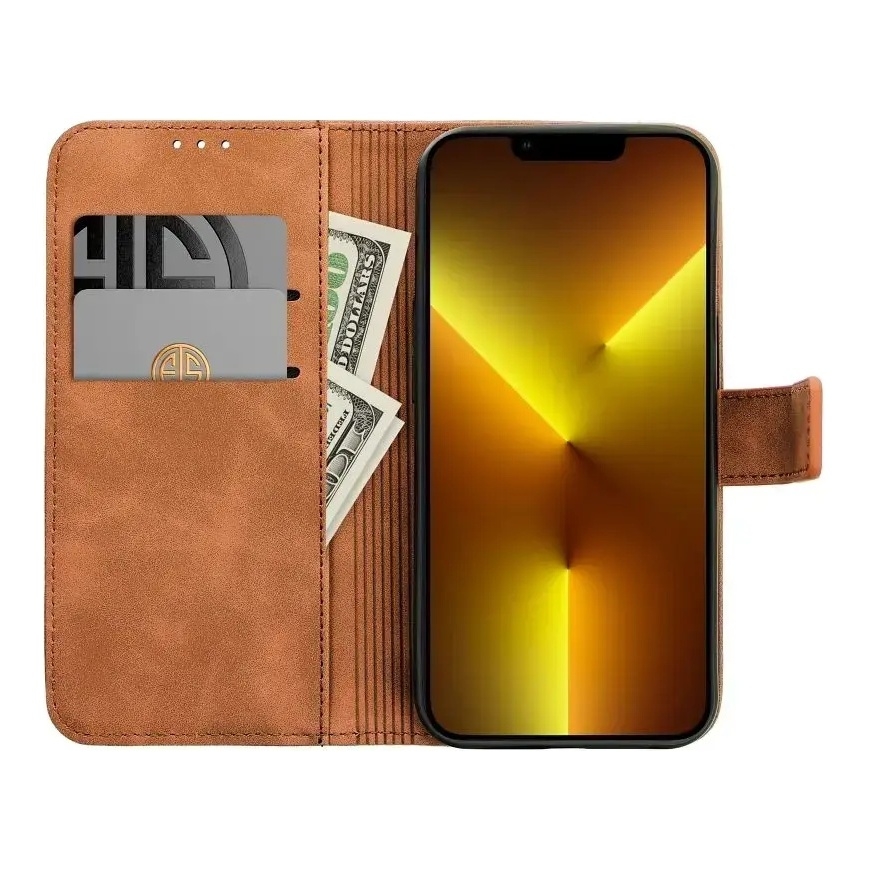 TENDER grāmatveida maciņš telefonam Samsung Galaxy S23 Ultra (S918) brūns – 2