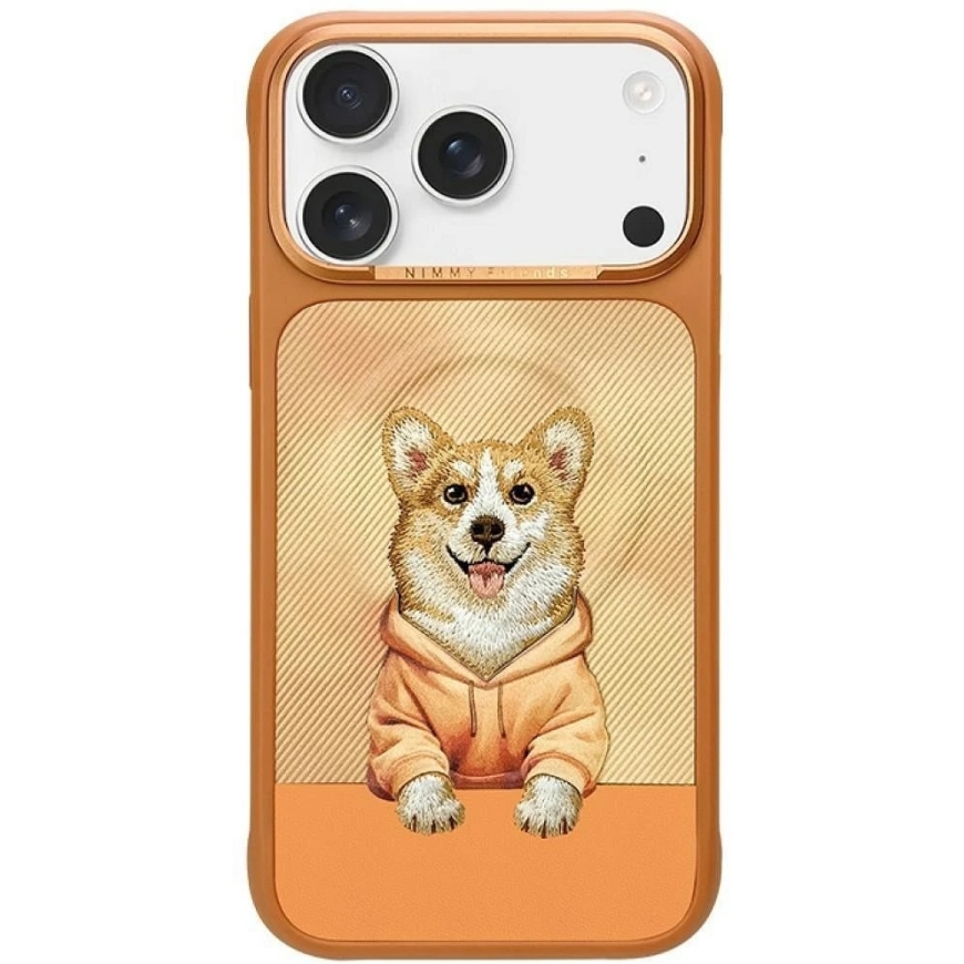NIMMY case GENTLE PETS SERIES DOG compatible with MagSafe, designed for IPHONE 18 Pro/17 Pro, orange – 2