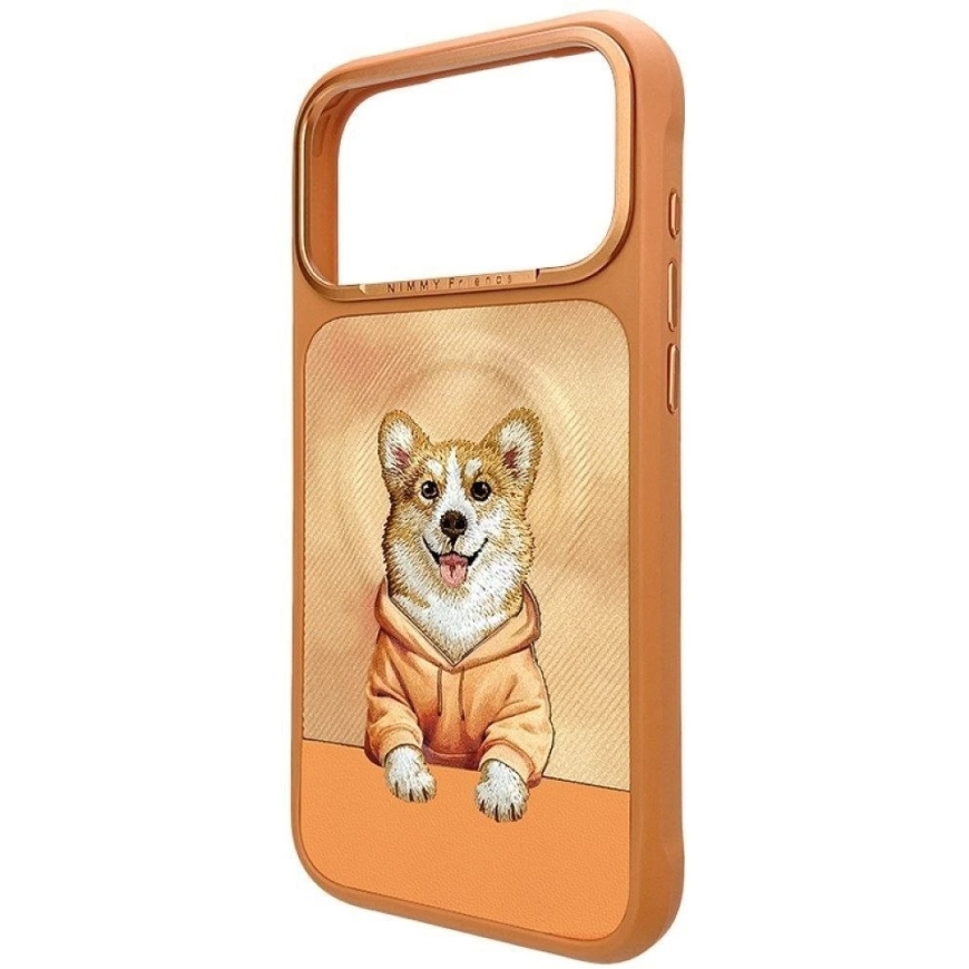 NIMMY apvalks GENTLE PETS SERIES DOG saderīgs ar MagSafe, paredzēts IPHONE 18 Pro/17 Pro, oranžs – 4