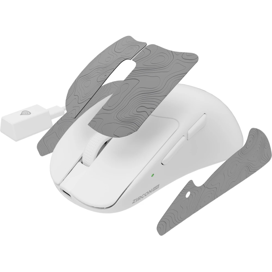 Genesis Zircon 606 Wireless Gaming Mouse 8K 26000 DPI Optical White – 3
