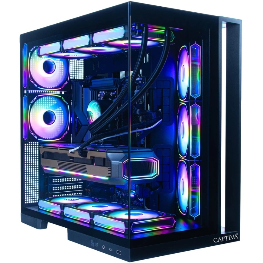 Captiva PC Highend Gaming I10-2668 galddators, Intel Core Ultra 270k Plus, 32 GB DDR5 RAM, 1 TB M.2 SSD, NVIDIA GeForce RTX 5070