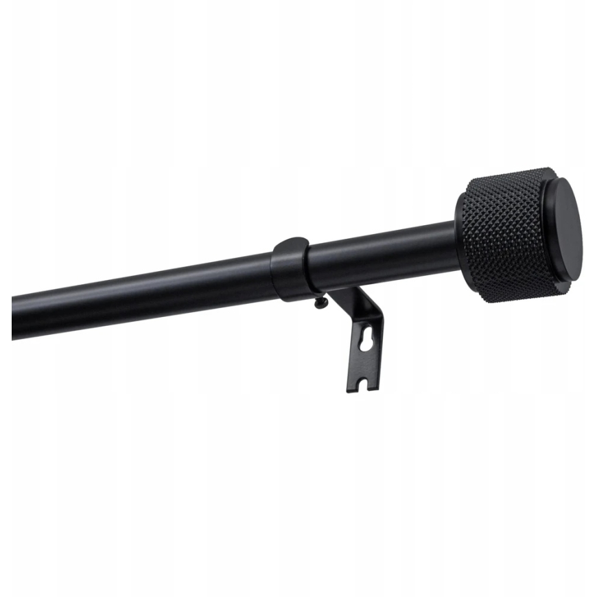 Decastyl Ühekordne Tõmbuvat Kardina Vars FI 19 MM OMEGA MUST 200-300 CM KOWALSKI