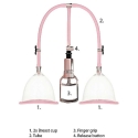Shots Pumped Breast Simp Set Medium - Rozā Zelts