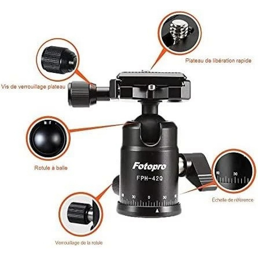Teline - Fotopro X-go Gecko 8kg Kuormakapasiteetti Monopoditoiminto Musta – 3