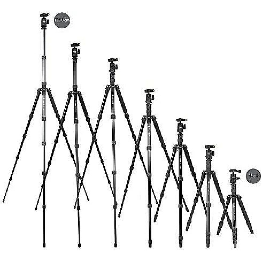 Teline - Fotopro X-go Gecko 8kg Kuormakapasiteetti Monopoditoiminto Musta – 4