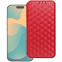 OEM Vāks ar atloku Xiaomi Redmi NOTE 15 PRO 4G Cubic Book Sarkans