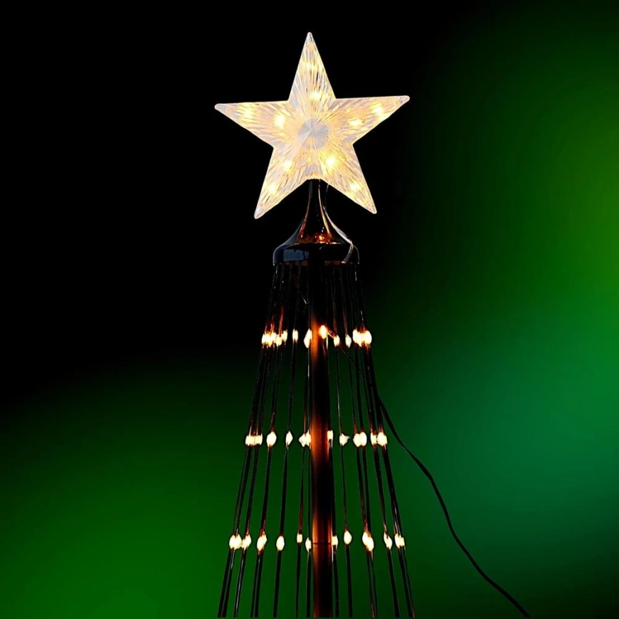 Koopman Decorative Christmas Tree 370LED Warm White 210CM Black – 2
