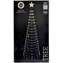 Koopman Dekoratīvā eglīte 370LED Ļoti silta baltā 210CM melnā Koopman Dekoratīvā eglīte 370LED Ļoti silta baltā 210CM melnā