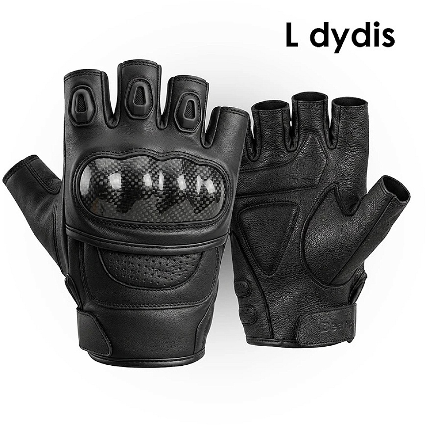 Beaster Scooter Leather Motorcycle Gloves Beaster, BS1802L, Size L