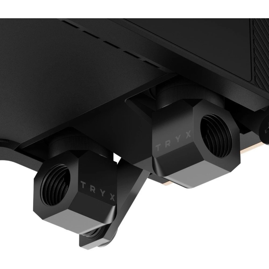 TRYX Panorama CPU ūdens blokš, AMOLED ekrāns, Intel un AMD sokets – melns – 4