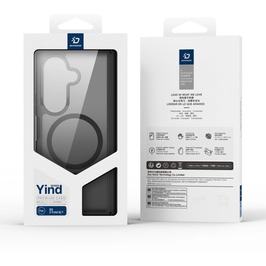 Чехол Dux Ducis Yind для Samsung Galaxy Z Fold 8 / Z Fold 7 – черный – 2