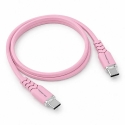 Powerton ENERGY PASTEL EDITION USB-C kaabel, 100 W, 1 m, silikoon, roosa Powerton ENERGY PASTEL EDITION USB-C kaabel, 100 W, 1 m, silikoon, roosa