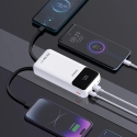 Dudao K15Pro išorinė baterija (powerbank) | 20 000 mAh | 22.5W | PD | USB-C, USB-A, Lightning | baltas Dudao K15Pro išorinė baterija (powerbank) | 20 000 mAh | 22.5W | PD | USB-C, USB-A, Lightning | baltas