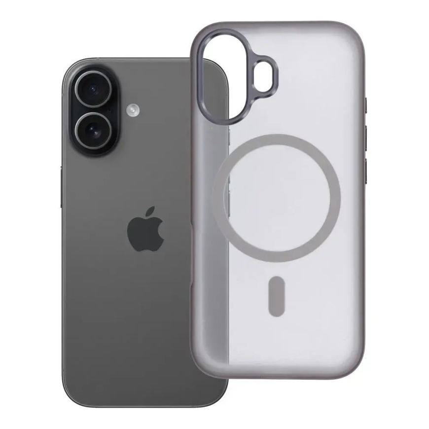 Flexline Mag -puhelinteline MagSafe-tuesta iPhone 17:lle harmaa