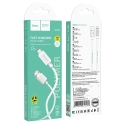 HOCO X107 tiedonsiirto- ja latauskaapeli | USB-A Micro USB:lle | 12W | 1m | valkoinen HOCO X107 tiedonsiirto- ja latauskaapeli | USB-A Micro USB:lle | 12W | 1m | valkoinen