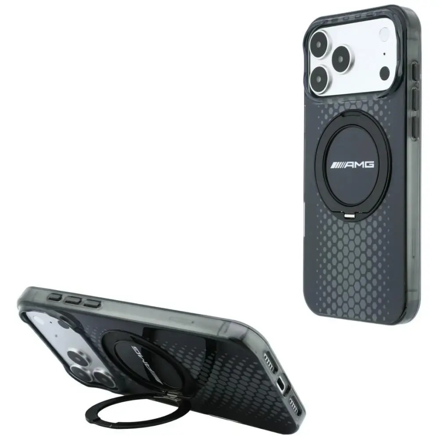 AMG IML Double Layer Urban Line telefoni ümbris alusega ja MagSafe toega iPhone 18 Pro | iPhone 17 Pro must