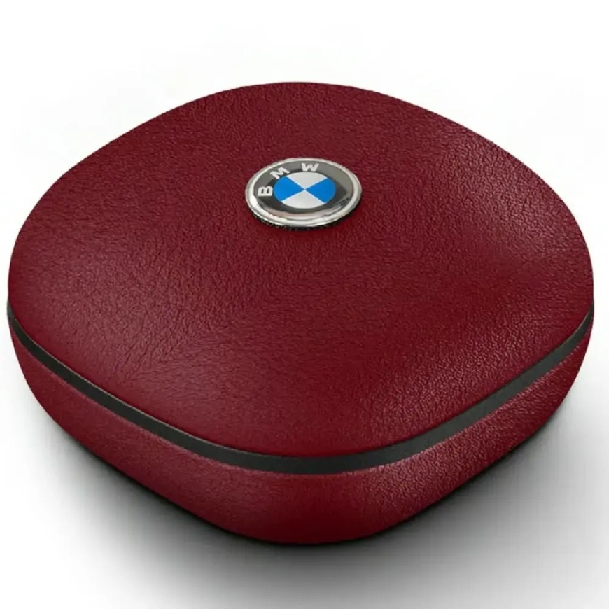 Bluetooth-kuulokkeet TWS BMW Nahka Metallilogo ENC punainen – 2