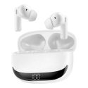 BWOO Bluetooth ausinės BW40 TWS ANC su LCD ekranu baltos BWOO Bluetooth ausinės BW40 TWS ANC su LCD ekranu baltos