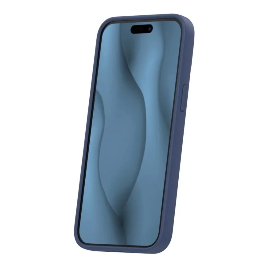 Silicone Thin maciņš ar MagSafe atbalstu telefonam iPhone 15 Pro Max zils – 2