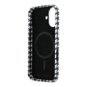 Karl Lagerfeld PU Houndstooth Resin Plate phone case with MagSafe support for iPhone 17 black Karl Lagerfeld PU Houndstooth Resin Plate phone case with MagSafe support for iPhone 17 black