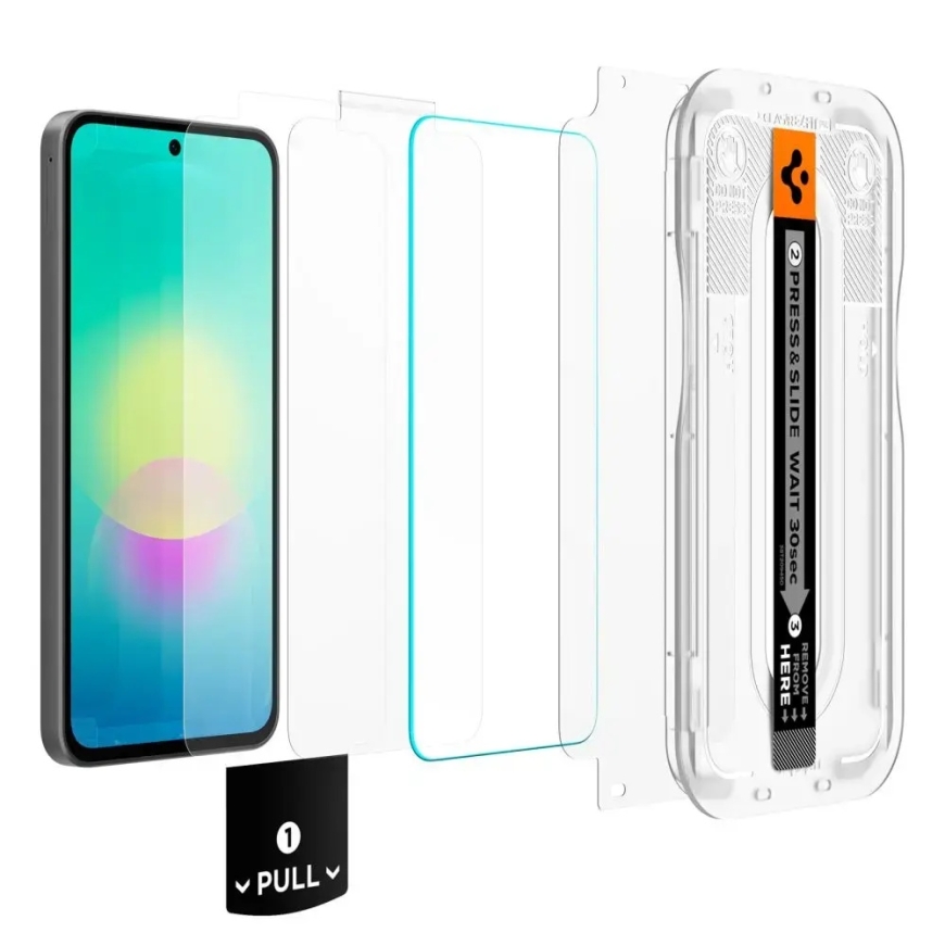 Spigen GLAS.tR EZ Fit Pro tempered glass for phone Samsung Galaxy A27 5G (A276) with applicator (2 pcs.) – 3