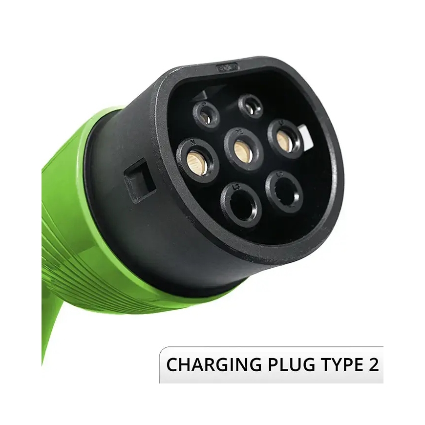 Qoltec Mobile EV elektrinių automobilių įkroviklis su 2-in-1 Type 2 reguliavimu | 11kW | 400V | CEE 16A | Wifi | TUYA | SMART LI – 4